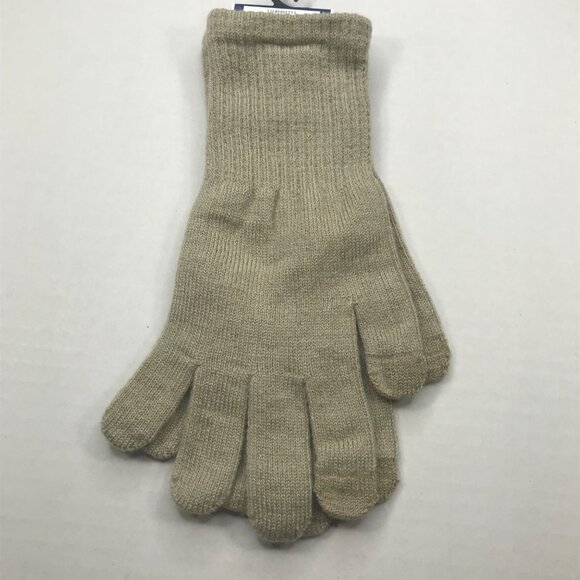 Winter Essentials Women's One Size Beige Texting Elongated Gloves New - Picture 2 of 8